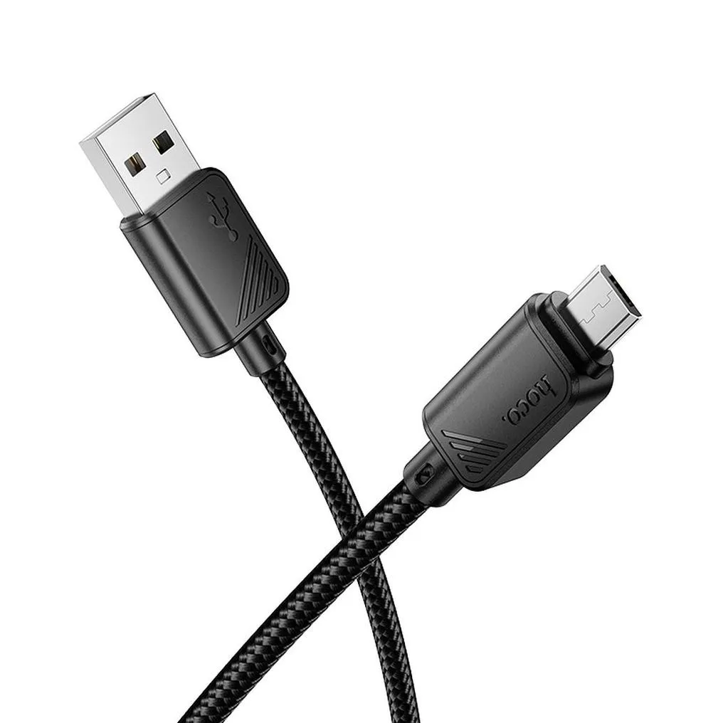 Cavo Dati e Ricarica USB-A - microUSB HOCO X113, 18W, 1m, Nero - immagine 1