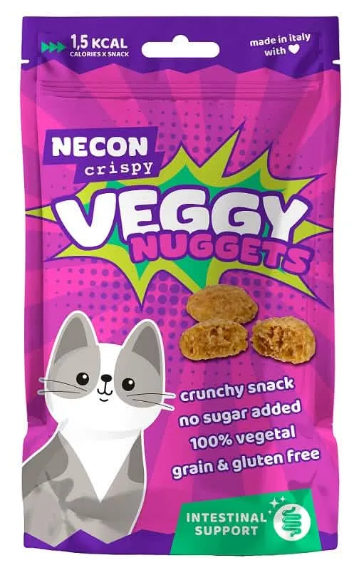 Necon crispy cat veggy nuggets intestinal 85 g - immagine 1