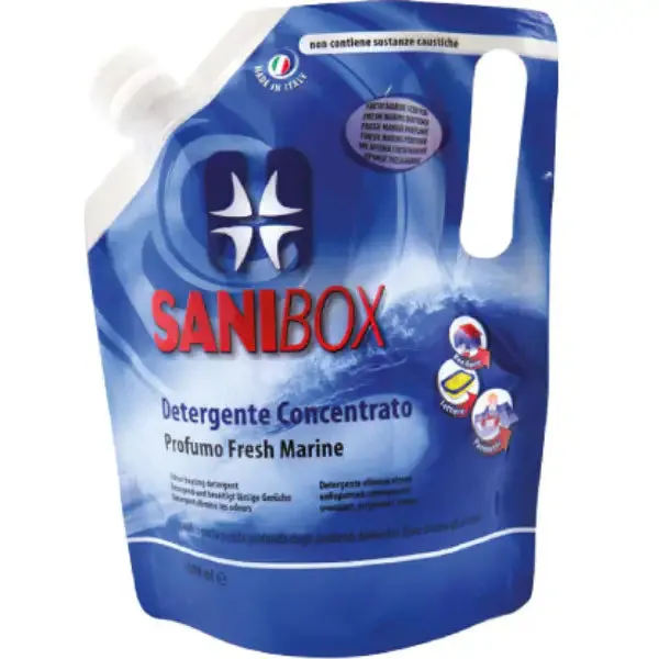 Detergente igienizzante per pavimento Pet Friendly 1 litro Sanibox Fresh Marine - immagine 1