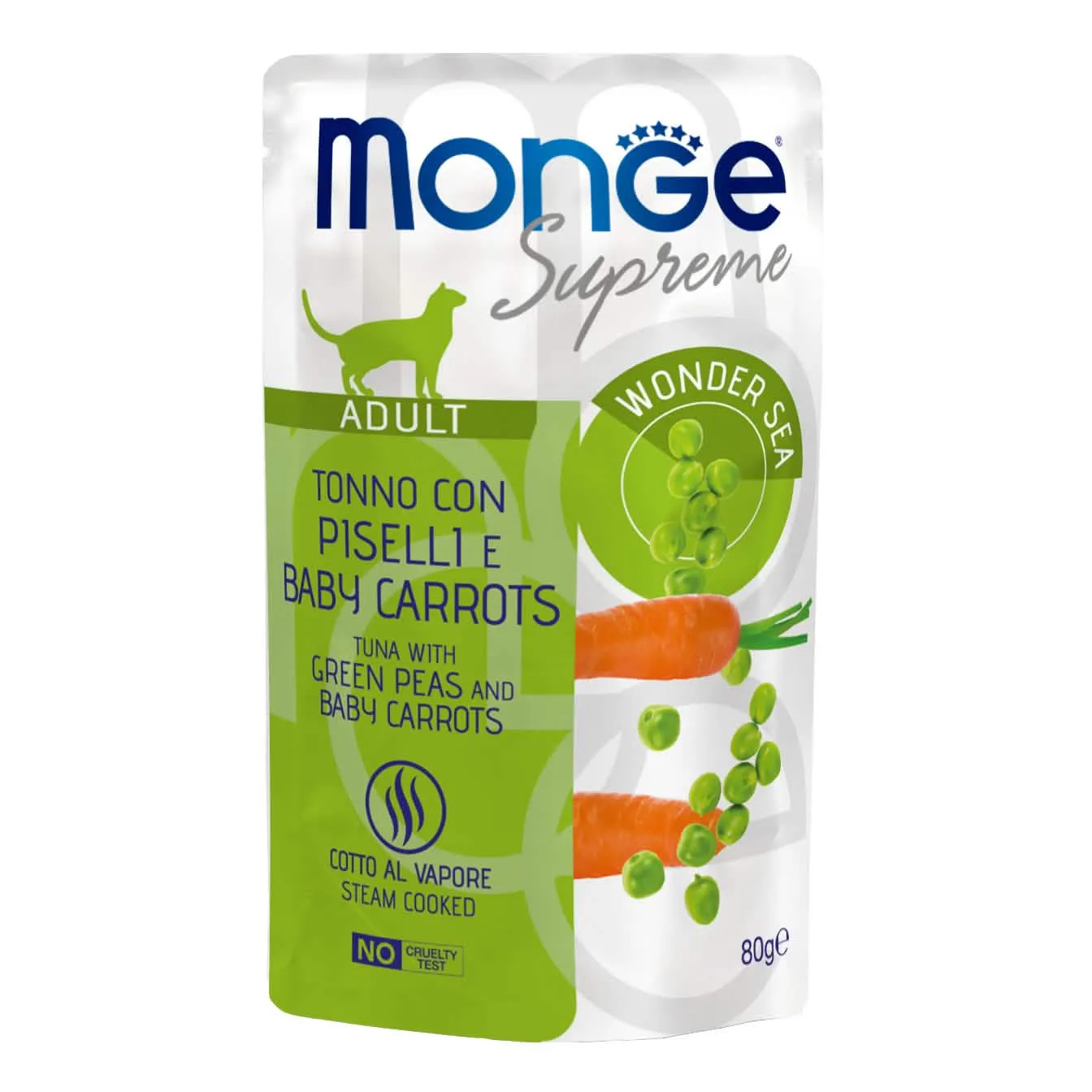 Monge buste supreme adult tonno piselli carote 80 g - immagine 1