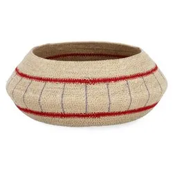 Cestino tavola fibra naturale (20cm) NINH Blu e Rosso 0187120 - immagine 1