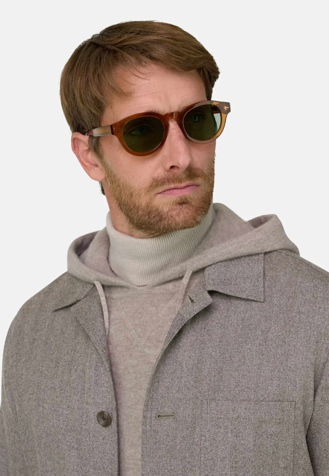 Boggi, Giacca Camicia Resca In Lana, Uomo, Taupe, Taglia: 44 - immagine 3