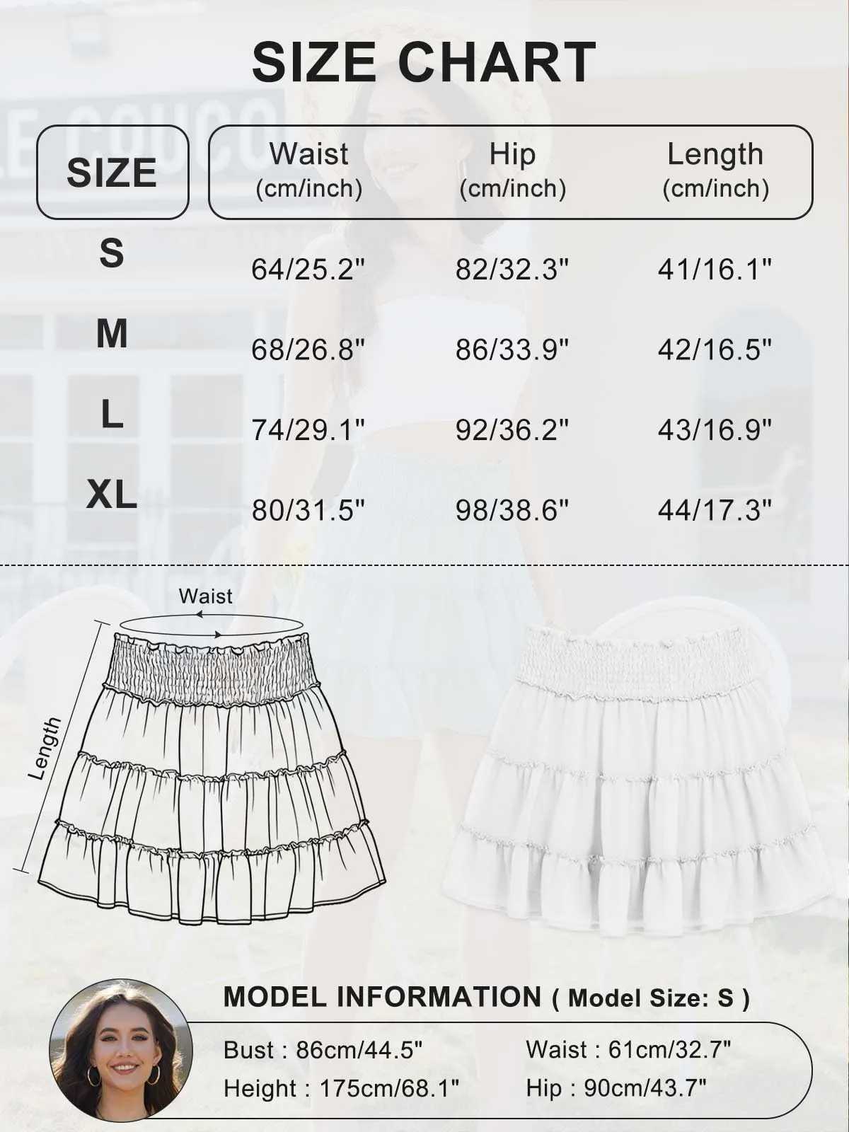 CheChury Mini Gonna Donna Vita Alta Tinta Unita Gonna in Tulle a Balze con Pantaloncini Corta Elasticizzata Plissettata Pantaloncine Estivi Pantaloncini da Spiaggia Casual Gonne a Strati - immagine 6