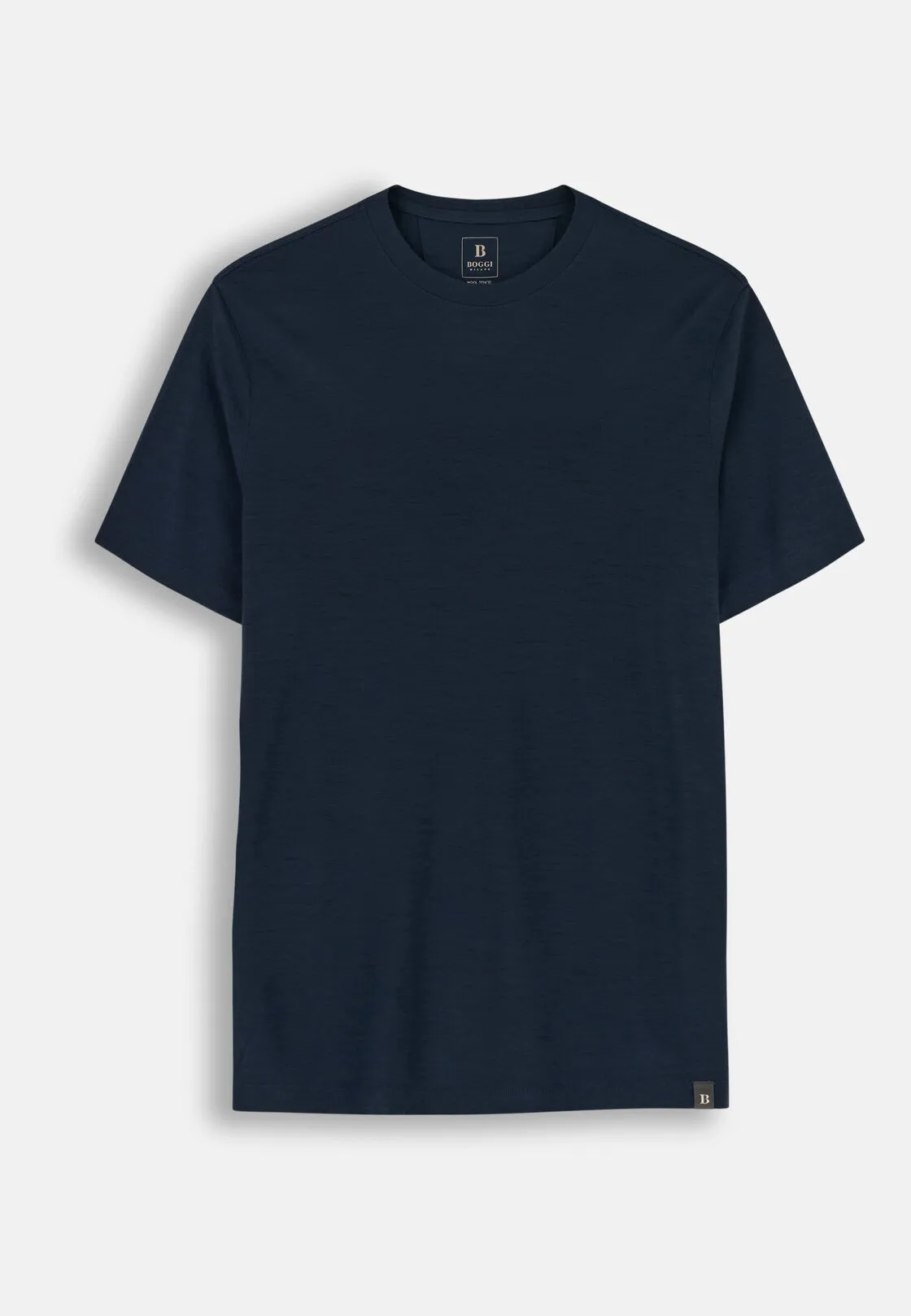Boggi, T-shirt Jersey Misto Cotone Tencel, Uomo, Navy, Taglia: M - immagine 5