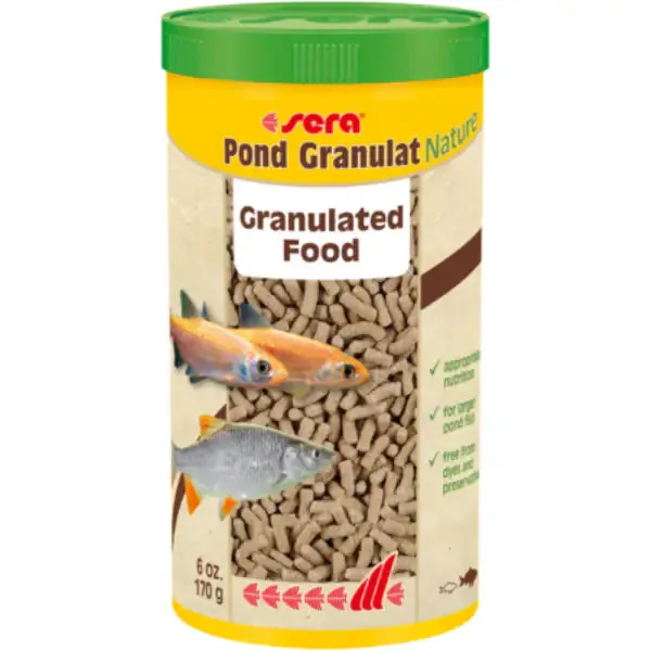 Sera Pond Granulat Nature mangime per pesci da laghetto Koi e grandi pesci rossi 170 gr (1000 ml) - immagine 1