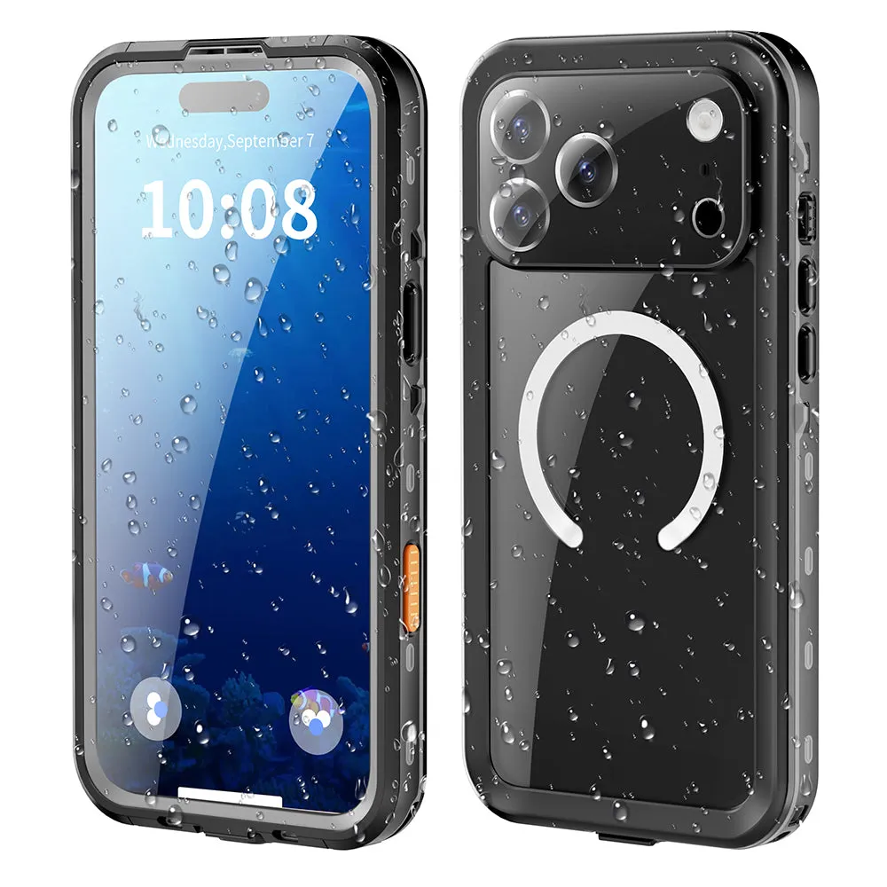 Custodia Waterproof per Apple iPhone 18 Pro / 17 Pro, ShellBox, Nera - immagine 1