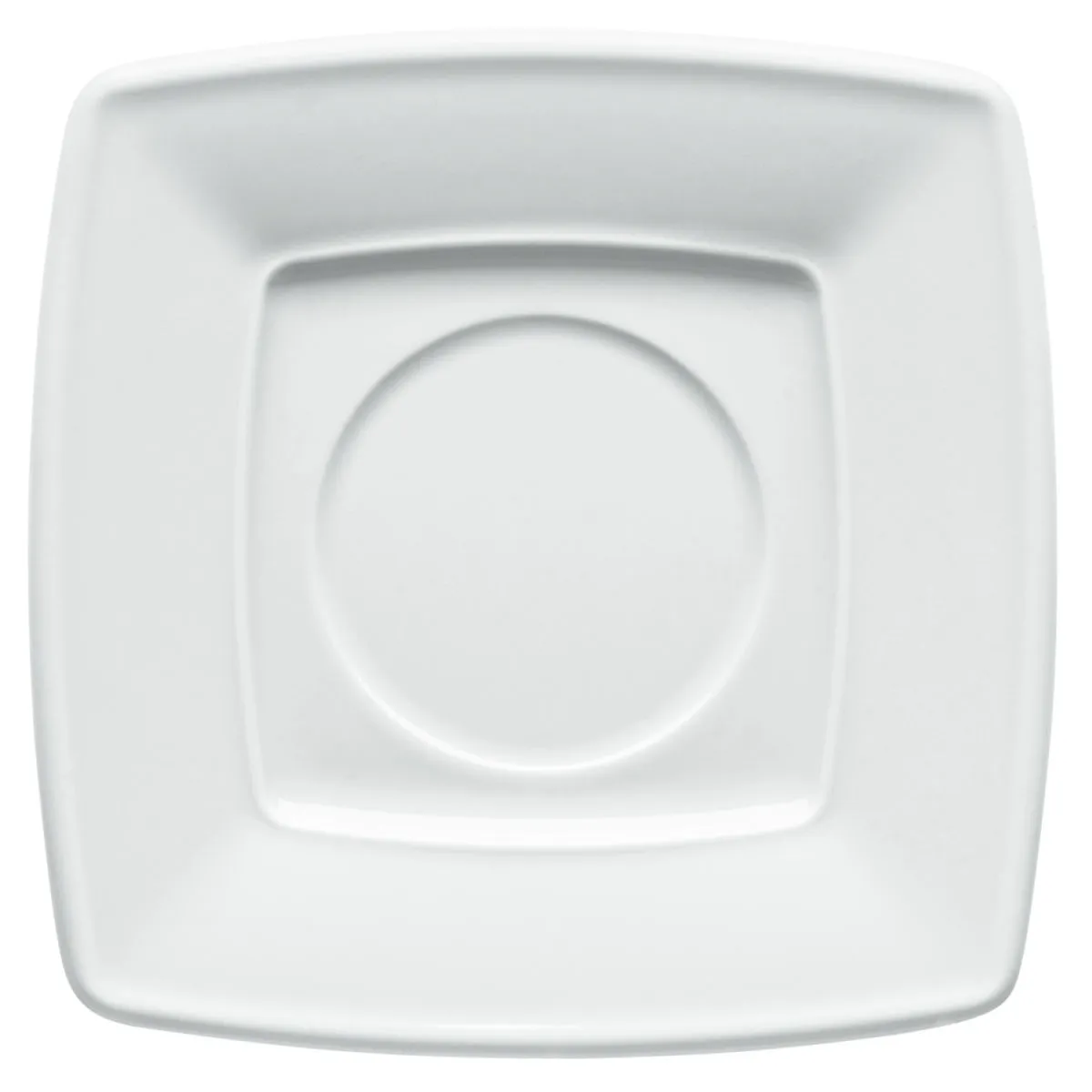 6x VEGA Piattino per tazza cappuccino Melbourne; 15.5x15.5 cm (LxL); bianco; quadrata; 6 pz. / Pacco - immagine 1