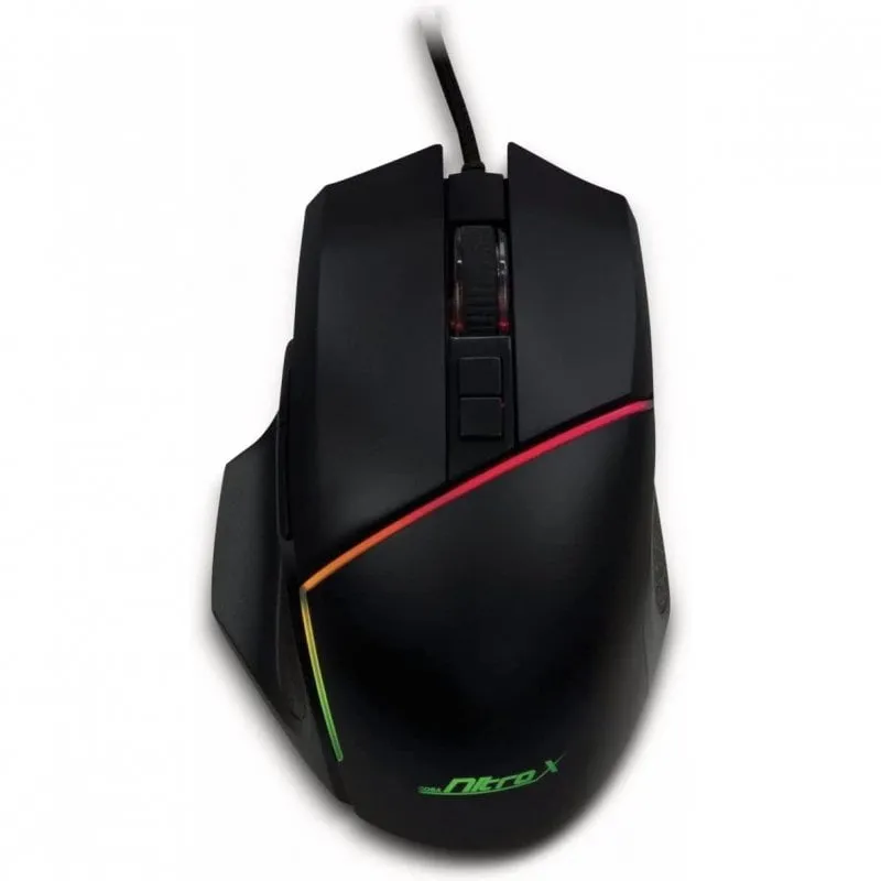 Mouse da gioco ottico Inter-Tech Nitrox GT-100 RGB 6400 DPI - immagine 1