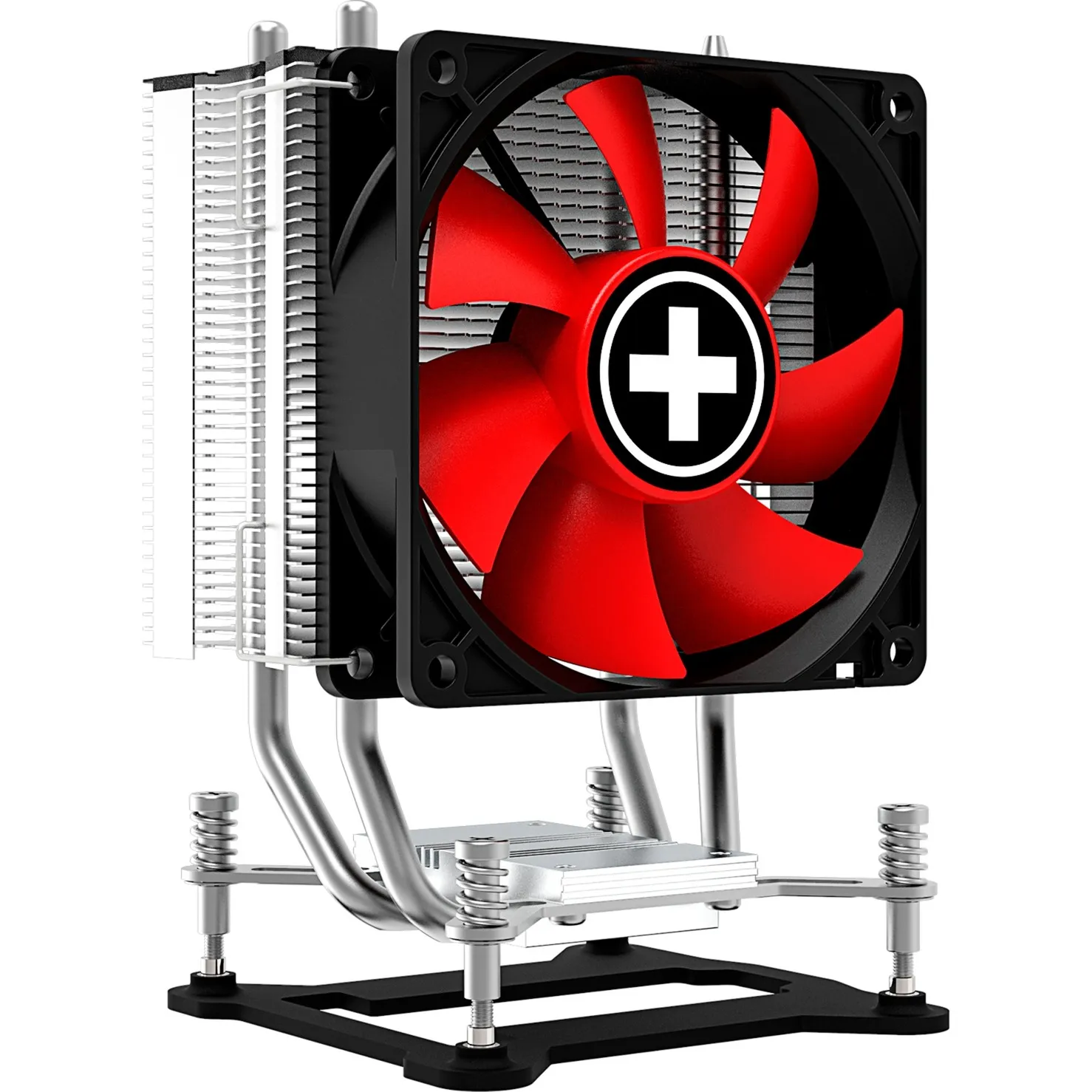I402 Processore Refrigeratore 9,2 cm Nero, Rosso, Argento, raffreddamento CPU - immagine 1