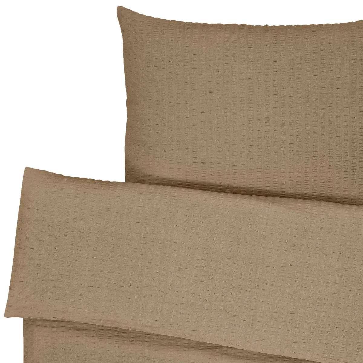 ERWIN M. Set copripiumino e federa Maiorca chiusura a busta; 160x210 cm (LxL), 65x100 cm (LxL); moka - immagine 1