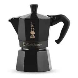 Caffettiera Alluminio 3 Tazze MOKA EXPRESS Monogram omino Nero 0008002 MR - immagine 1