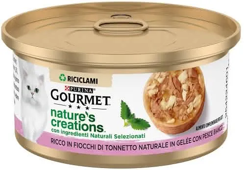 Gourmet nature's creations tonnetto con pesce bianco 70 g - immagine 1