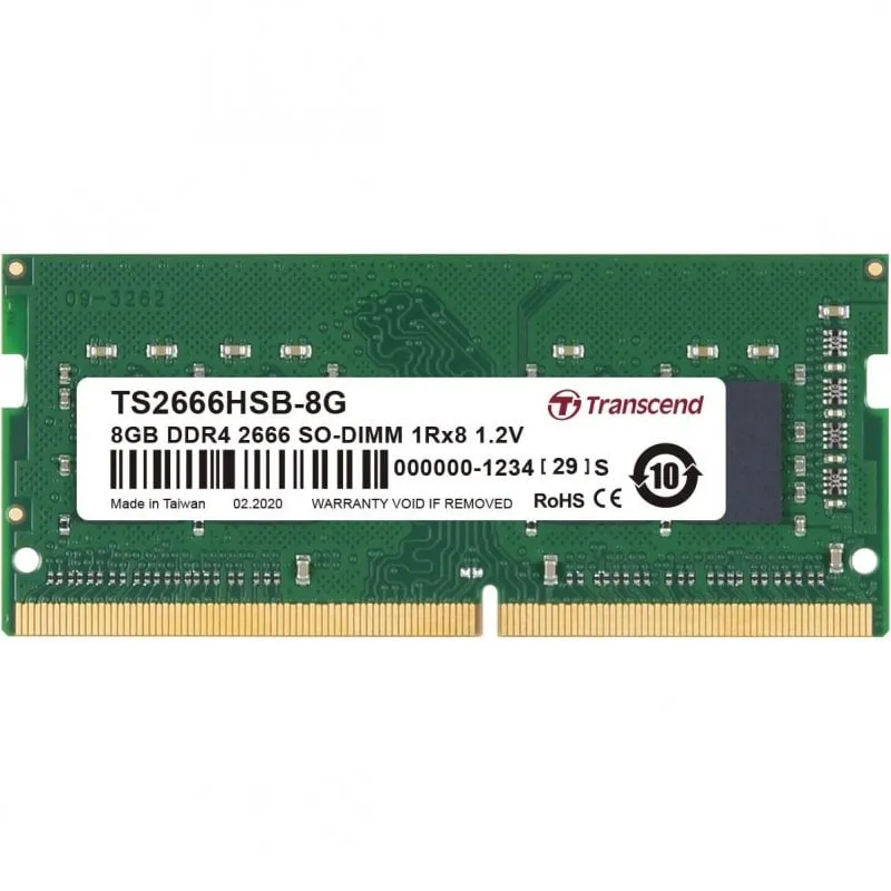 Transcend SO-DIMM DDR4 2666 MHz 8 GB CL19 - immagine 1