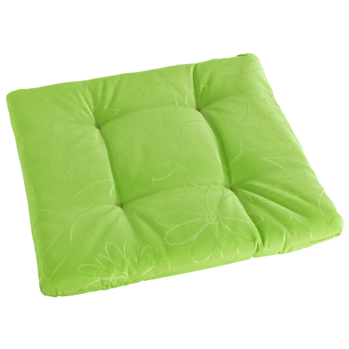 ERWIN M. Cuscino sedia idrorepellente Floralie; 40x40x4 cm (LxLxH); limone; quadrata - immagine 1