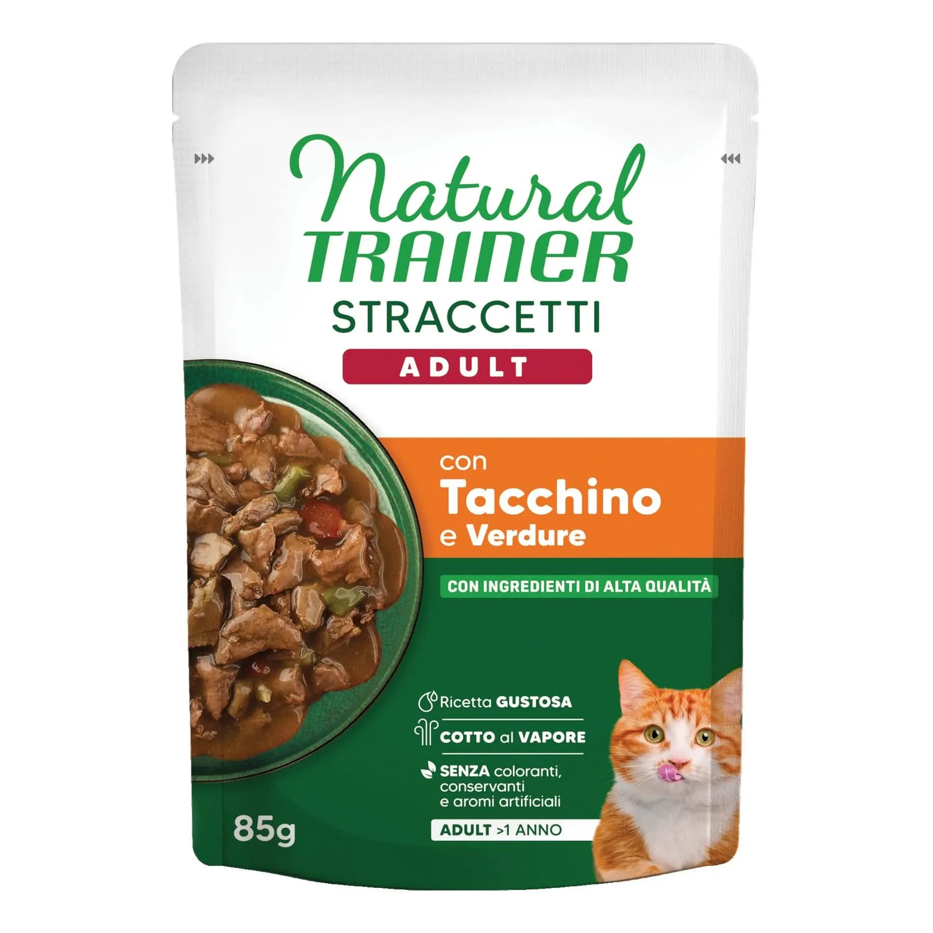 Natural trainer straccetti tacchino 85 g - immagine 1