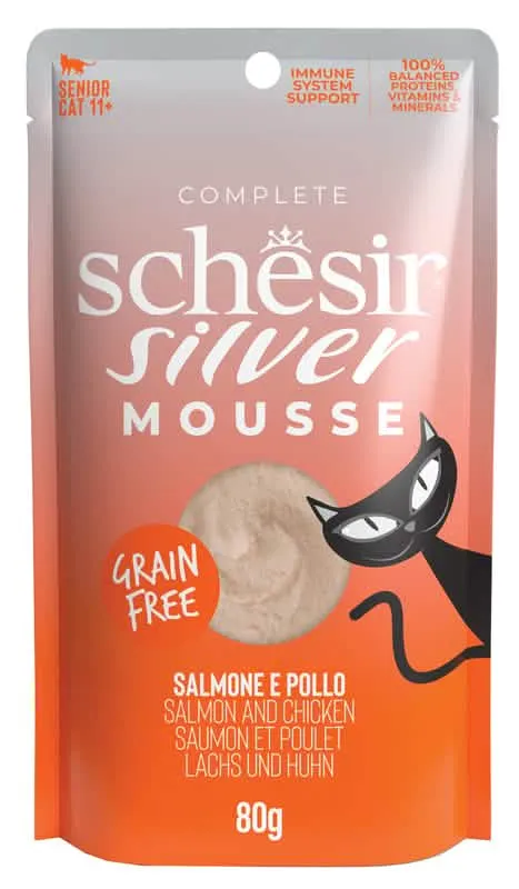 Schesir cat silver mousse salmone 80 g - immagine 1
