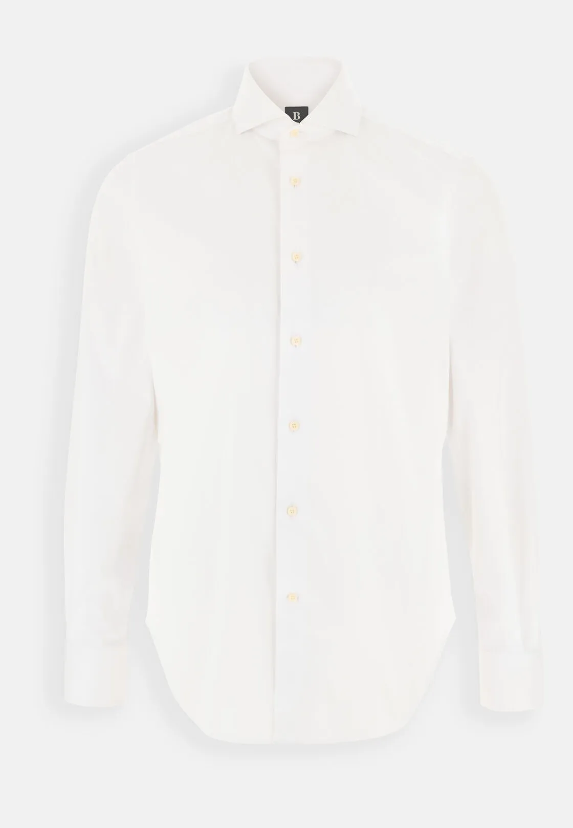 Boggi, Camicia In Dobby In Cotone Nylon Stretch Slim Fit, Uomo, Bianco, Taglia: 40 - immagine 6