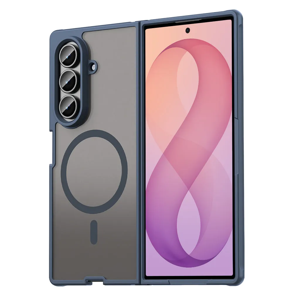 Custodia MagSafe per Samsung Galaxy Z Fold8 Ultra F976, Techsuit, HaloFrost II, Blu Navy - immagine 1