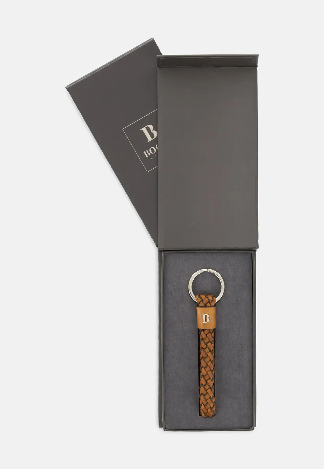 Boggi, Porta Chiavi In Pelle Con Cofanetto Regalo, Uomo, Marrone chiaro - immagine 4