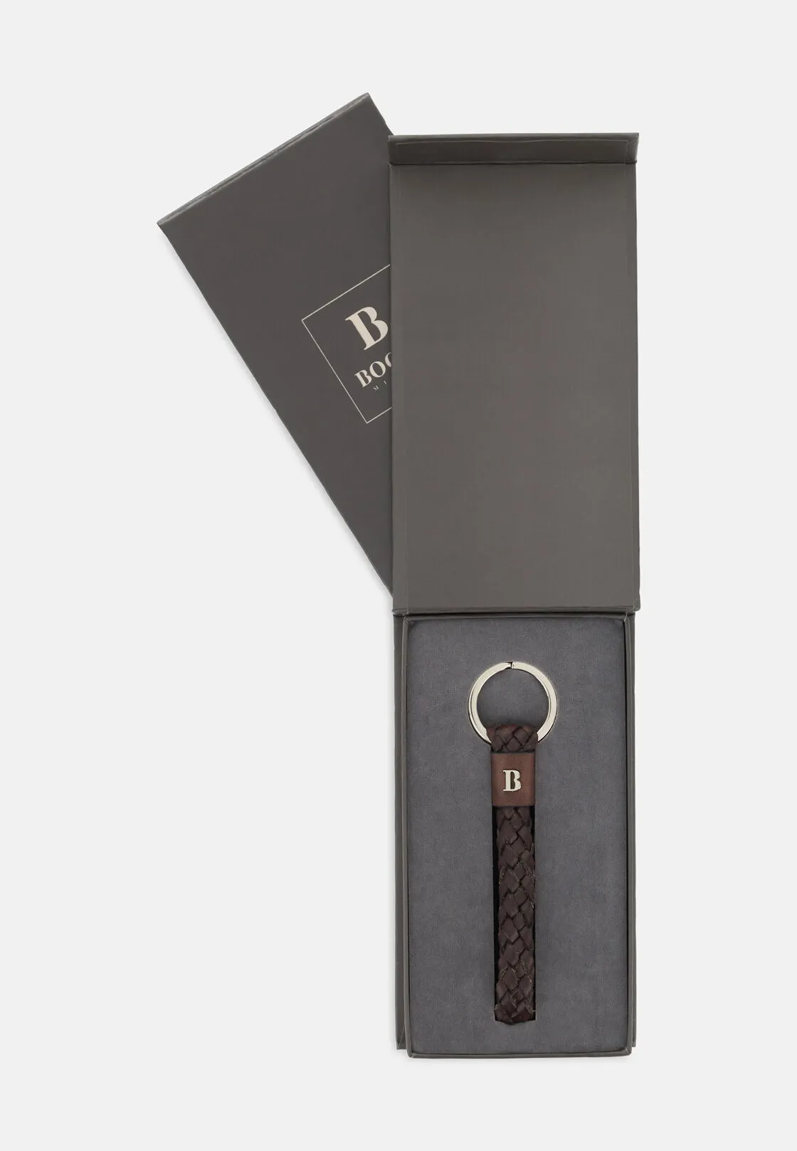Boggi, Porta Chiavi In Pelle Con Cofanetto Regalo, Uomo, Marrone scuro - immagine 4