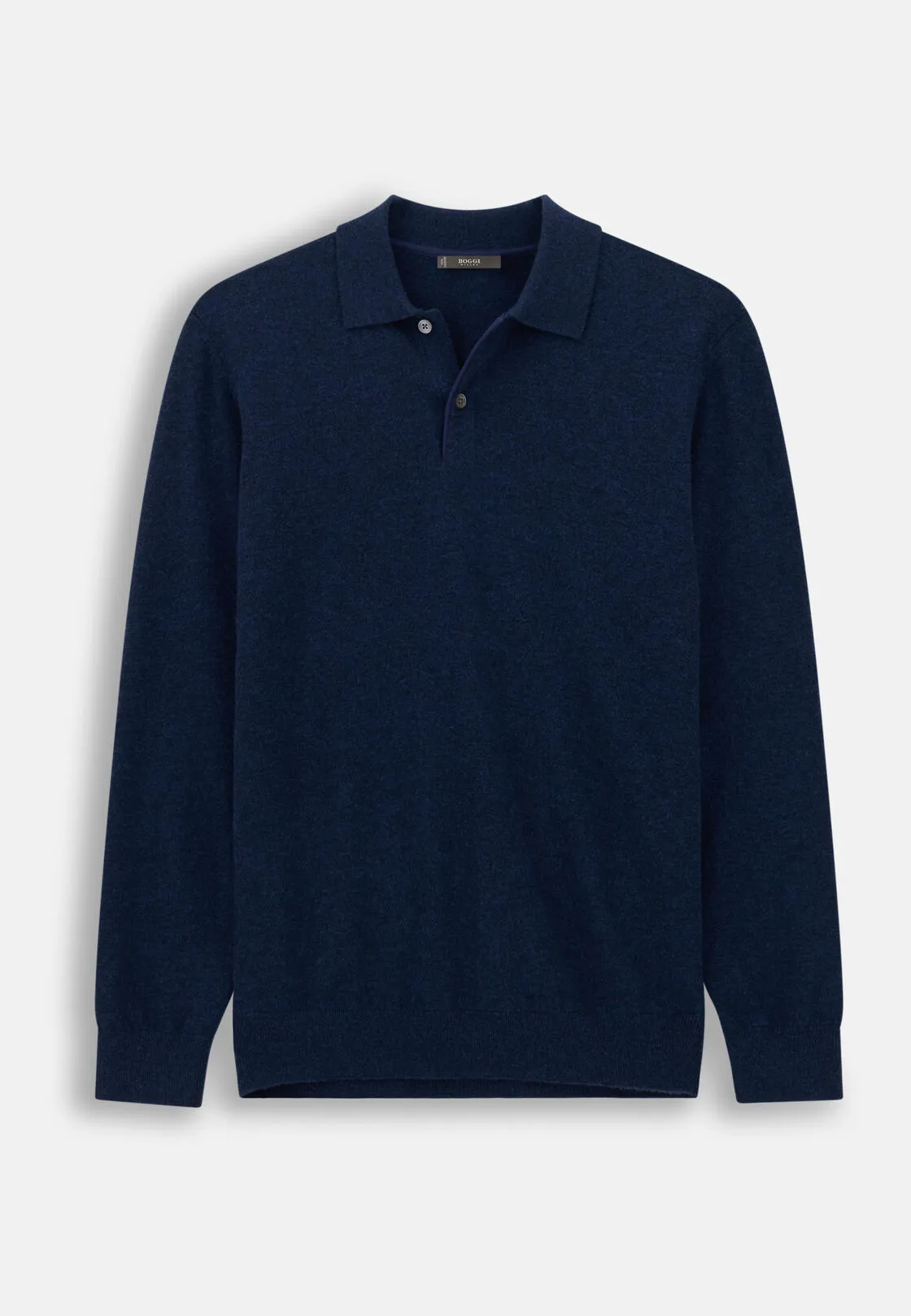Boggi, Polo Di Maglia In Lana Cashmere, Uomo, Navy, Taglia: XL - immagine 5