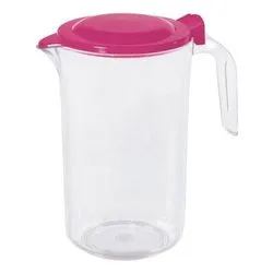 Caraffa plastica (1,5Lt) base antiscivolo con coperchio OLIMPIA Assortito 408 - immagine 1