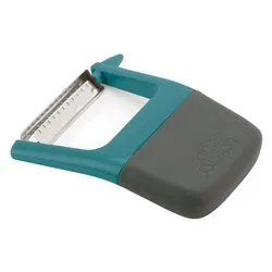 Sbucciatore con pelaverdure Julienne Plastica DUO Azzurro e Grigio 20208 - immagine 1