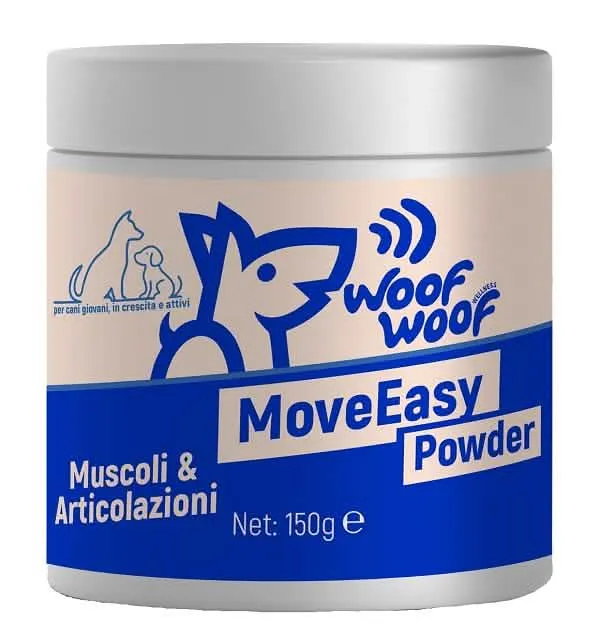 Woof woof wellness moveease powder ossa cani 150 g - immagine 1