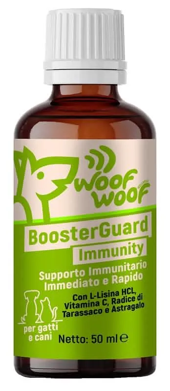 Woof woof wellness boosterguard immunity sistema immunitario cani e gatti 50 ml - immagine 1