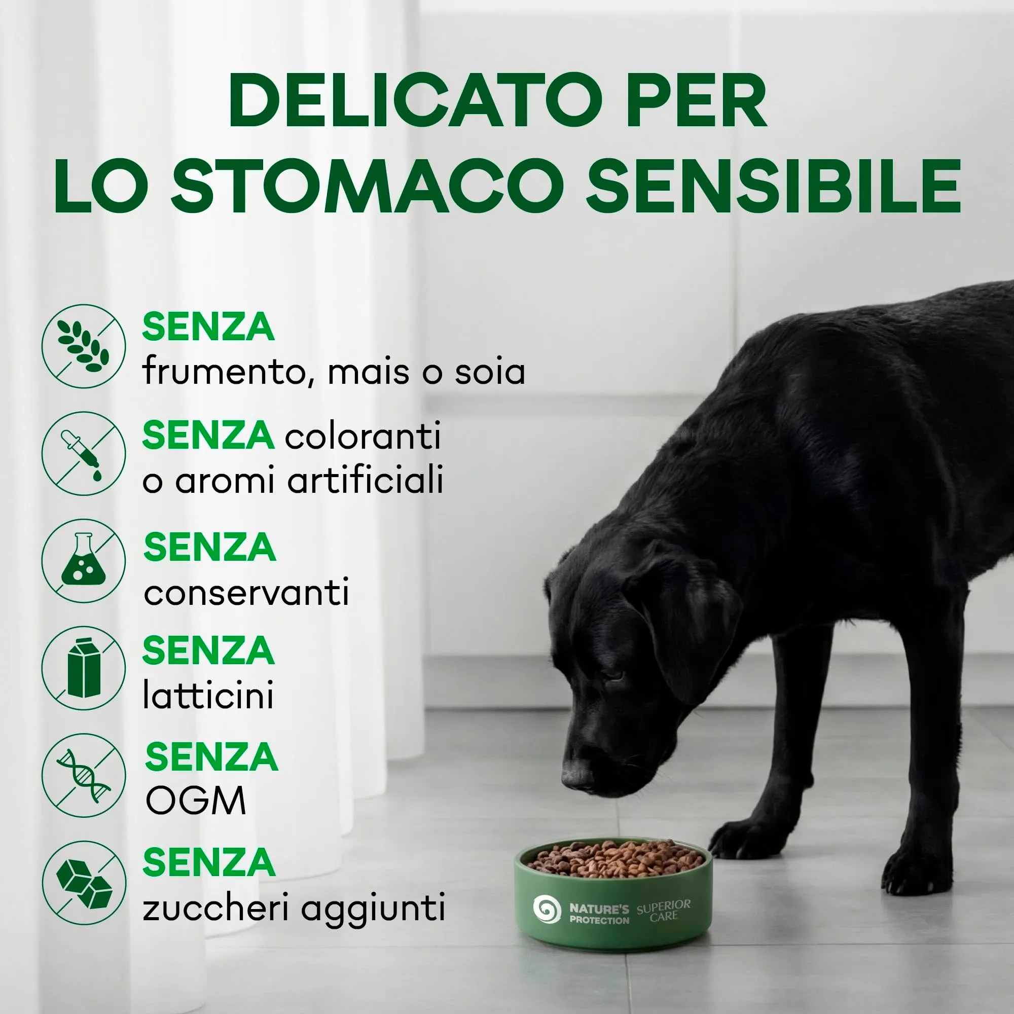 Nature's Protection Superior Care Umido cani manto scuro, Trota 12 x 85 g - immagine 5