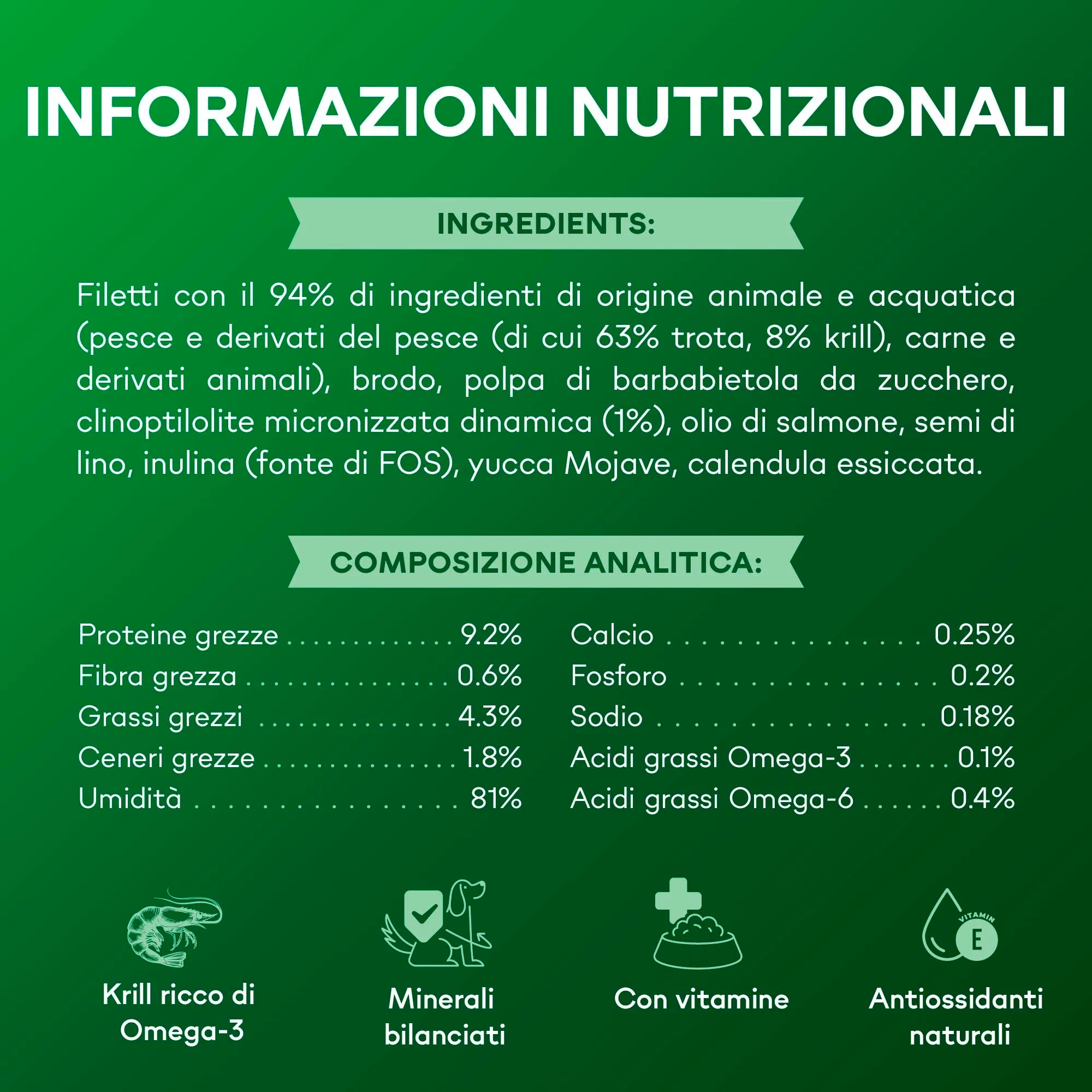 Nature's Protection Superior Care Umido cani manto scuro, Trota 12 x 85 g - immagine 7