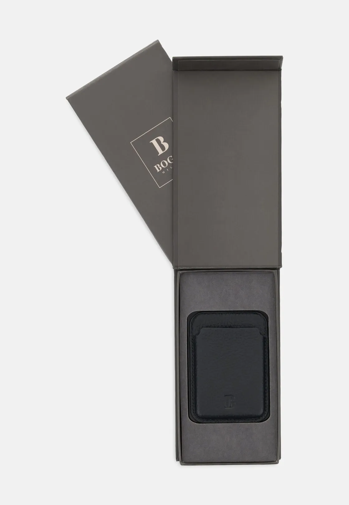 Boggi, Porta Carte Mag Safe In Pelle Con Cofanetto Regalo, Uomo, Nero - immagine 4