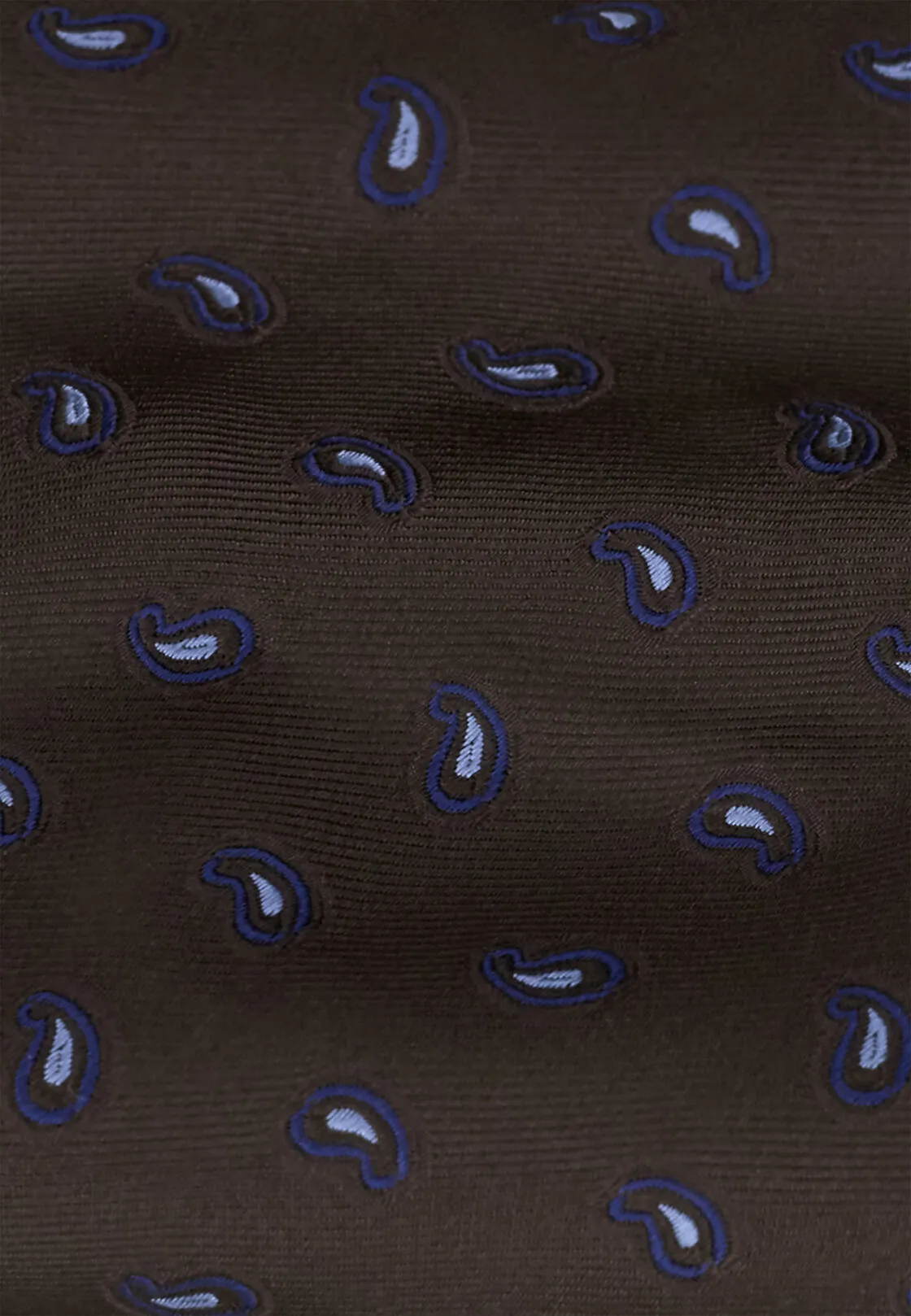 Boggi, Cravatta Jacquard Motivo Micro Paisley In Seta, Uomo, Marrone scuro - immagine 2