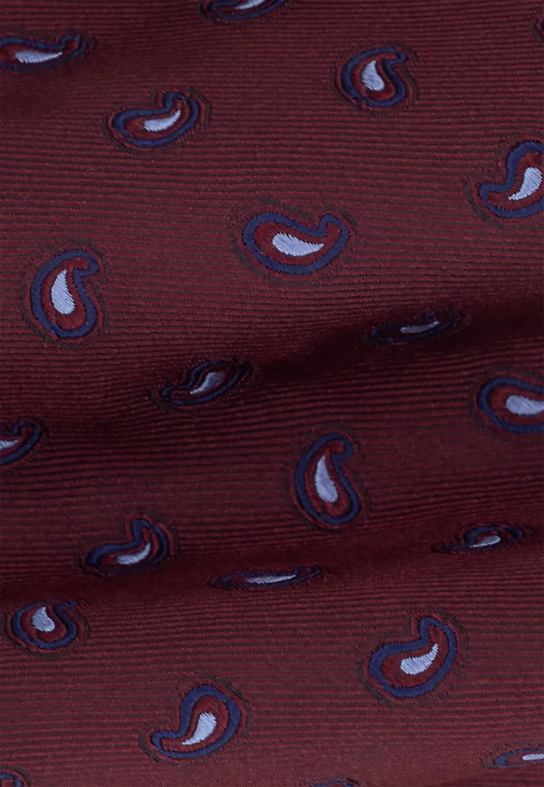 Boggi, Cravatta Jacquard Motivo Micro Paisley In Seta, Uomo, Burgundy - immagine 2