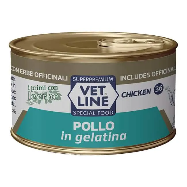 Vet line gatto pollo gelatina 70 g - immagine 1