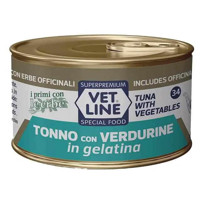Vet line gatto tonno/verdure gelatina 70 g - immagine 1