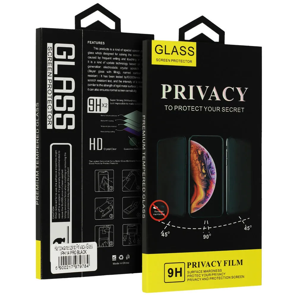 Pellicola Protettiva Schermo Privacy OEM per Apple iPhone 18 Pro Max, Vetro Temperato, Full Glue - immagine 1