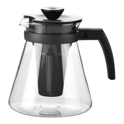 Tisaniera Vetro borosilicato (1,25Lt) con filtro TEO Nero 646622 - immagine 1