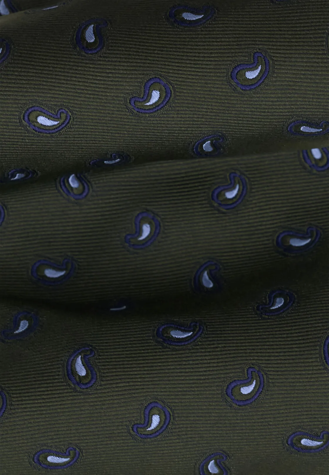 Boggi, Cravatta Jacquard Motivo Micro Paisley In Seta, Uomo, Verde - immagine 2