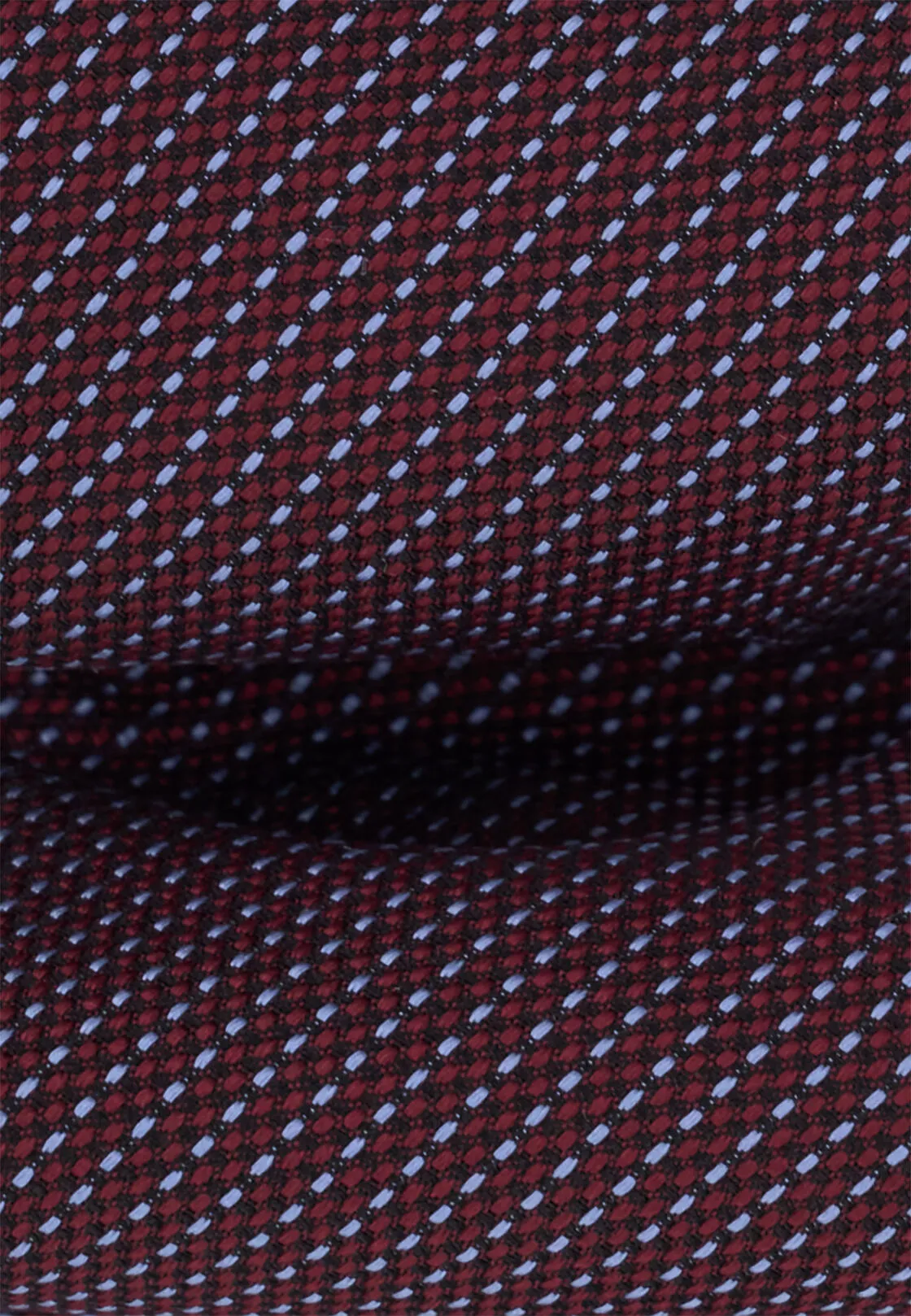 Boggi, Cravatta Jacquard Motivo Micro Pois In Seta, Uomo, Burgundy - immagine 2