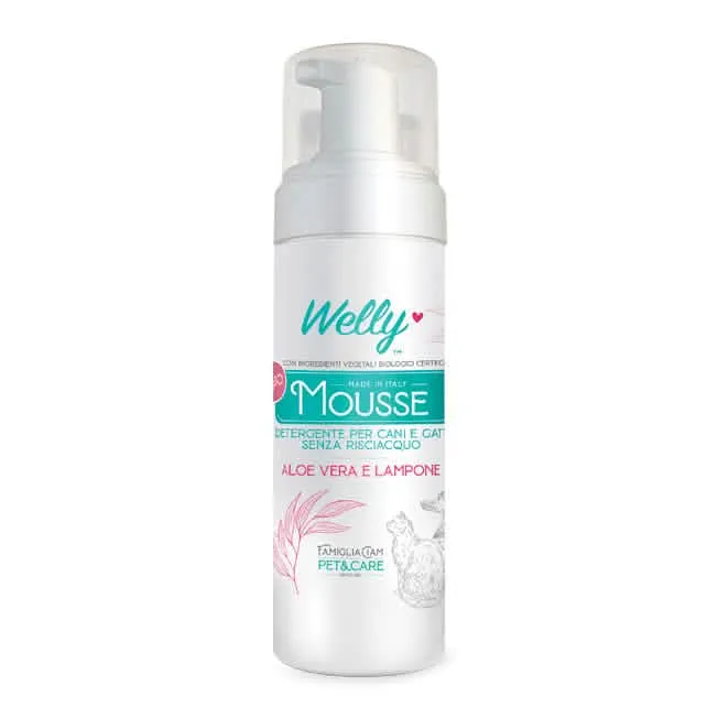 Welly mousse 150 ml aloe vera e lampone cane gatto - immagine 1