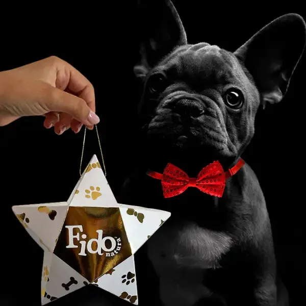 Stella regalo con Profumo da 30 ml + Papillon Fido Natura con papillon rosso - immagine 1