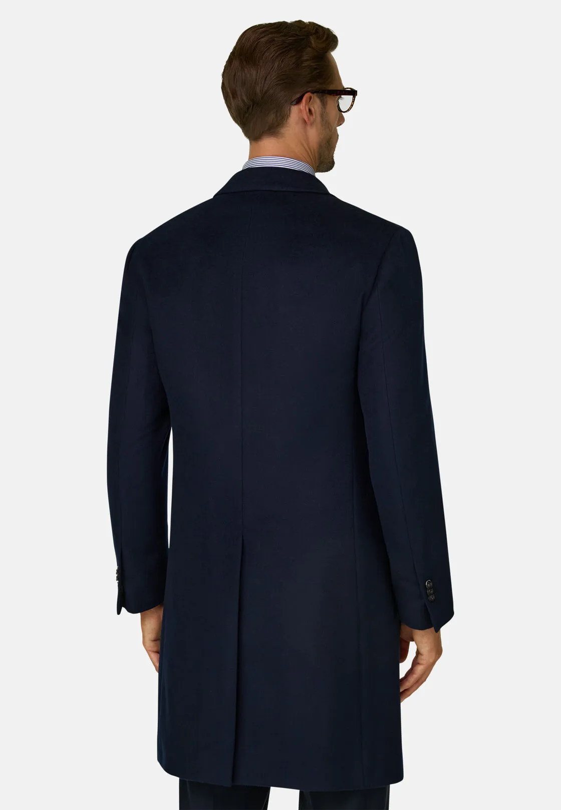 Boggi, Cappotto Mono Petto In Lana, Uomo, Navy, Taglia: 48 - immagine 4
