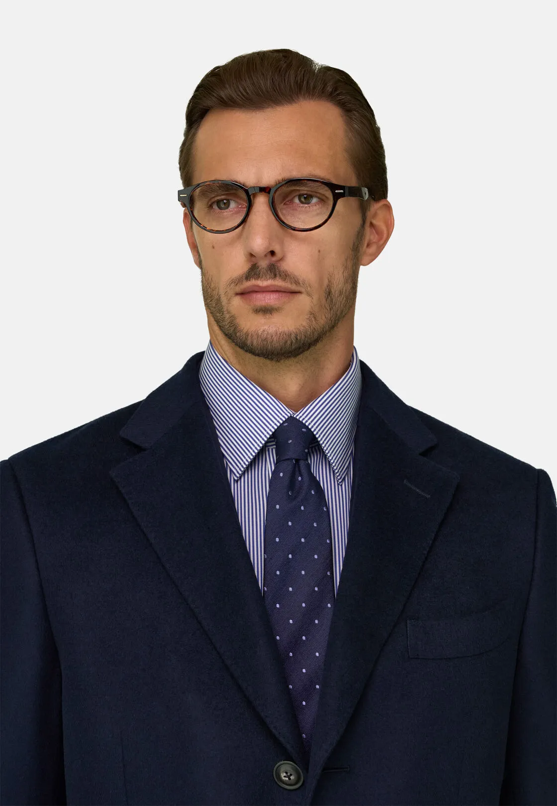 Boggi, Cappotto Mono Petto In Lana, Uomo, Navy, Taglia: 52 - immagine 3