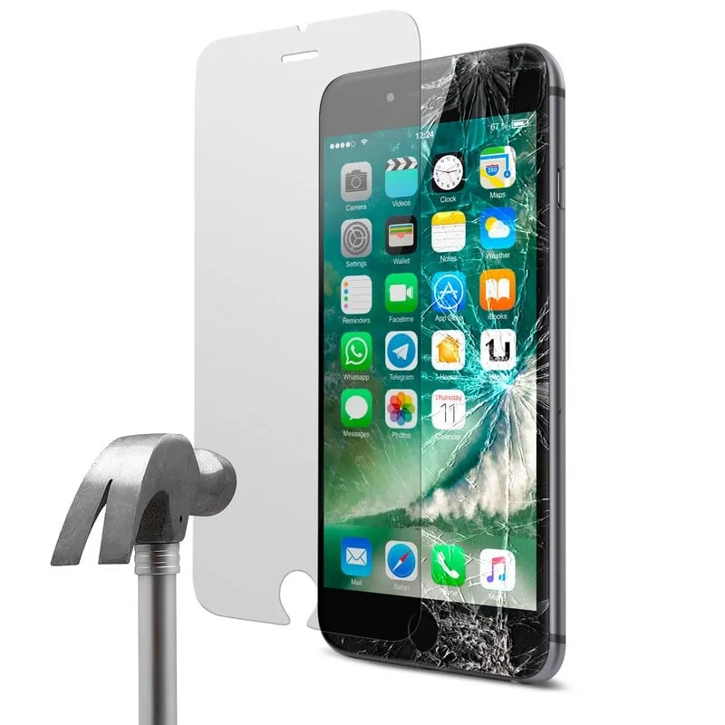 Pellicola protettiva in vetro temperato Unotec per iPhone 7 Plus - immagine 1