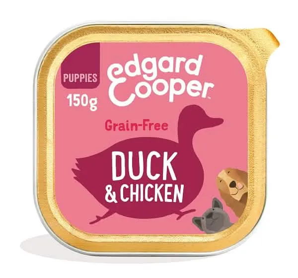 Edgard&cooper dog e puppy duck chicken 150 g - immagine 1