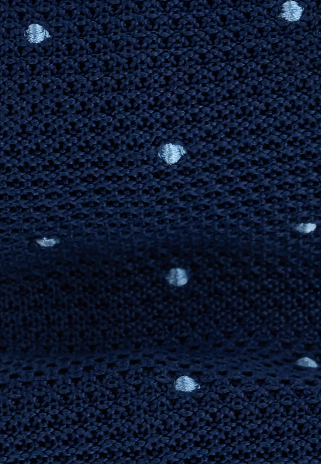 Boggi, Cravatta Maglia Con Motivo Pois In Seta, Uomo, Navy - immagine 2