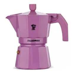 Caffettiera Alluminio 3 Tazze ITALEXPRESS Magenta 1361V - immagine 1