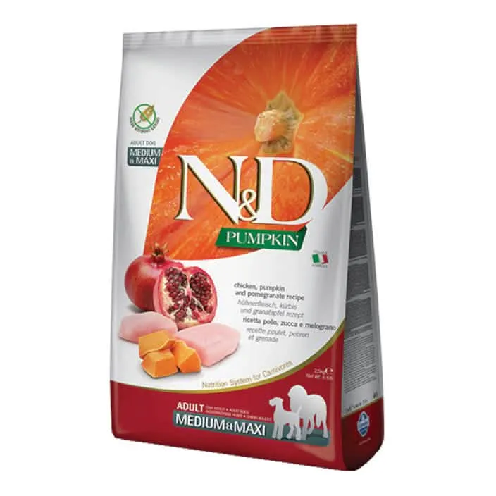 N&d gf pumpkin chic&pomegranate adult medium&maxi 12 kg - immagine 1