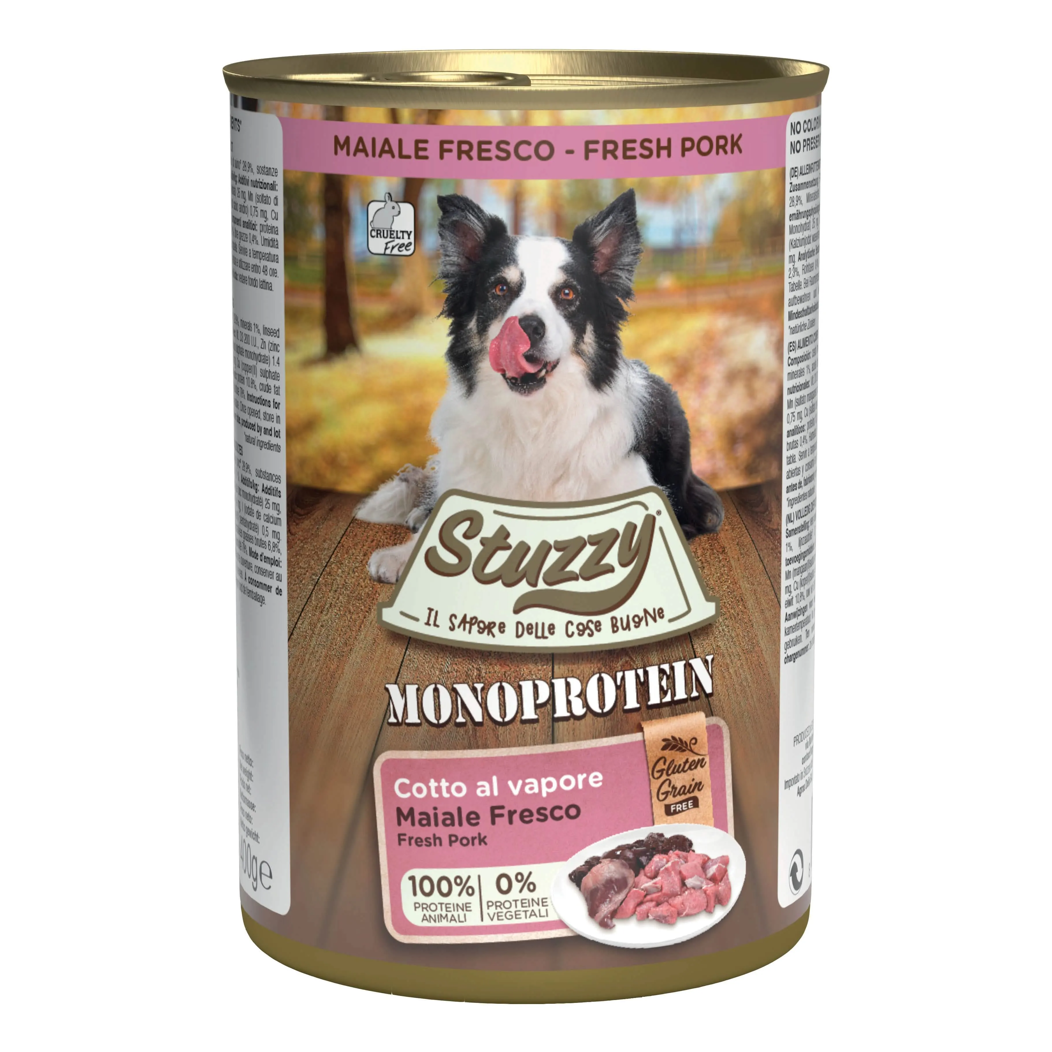 Stuzzy dog monoprotein maiale fresco 400 g - immagine 1
